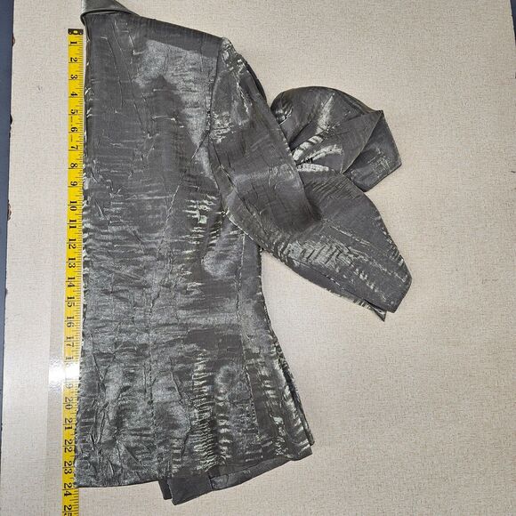 Davids Bridal Women 2 piece Event Dress Size 10 Gala MOB Formal Metallic  Mature - Picture 6 of 13